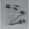 rubber washer roofing nails with umbrell head twisted shank factory